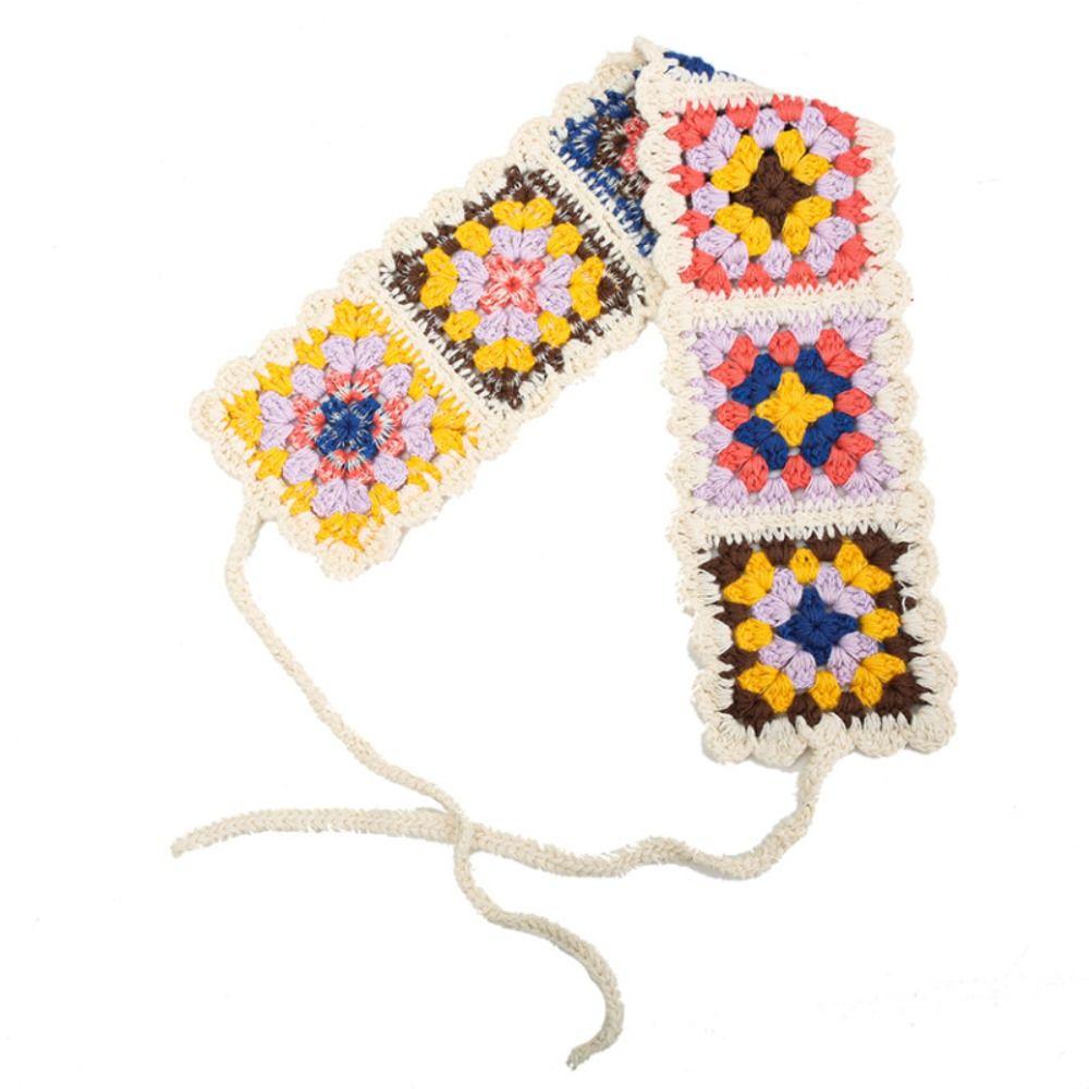 Hollow Turban Retro Headscarf Fashion Crochet Hair Band