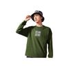 Li Ning Embroidered Text Loose Fit Round Neck Long Sleeve T-Shirt Men Tops Moss-Green AHSR921-3