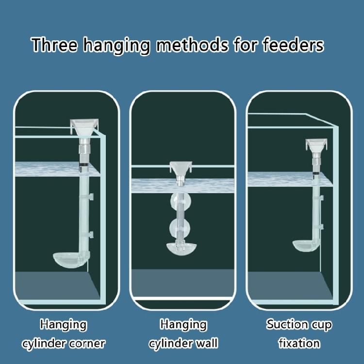 Assembled Feeding Tube Set Feeding Dish Tray Set Removable Shrimp Feeding Tube for Freshwater Environment