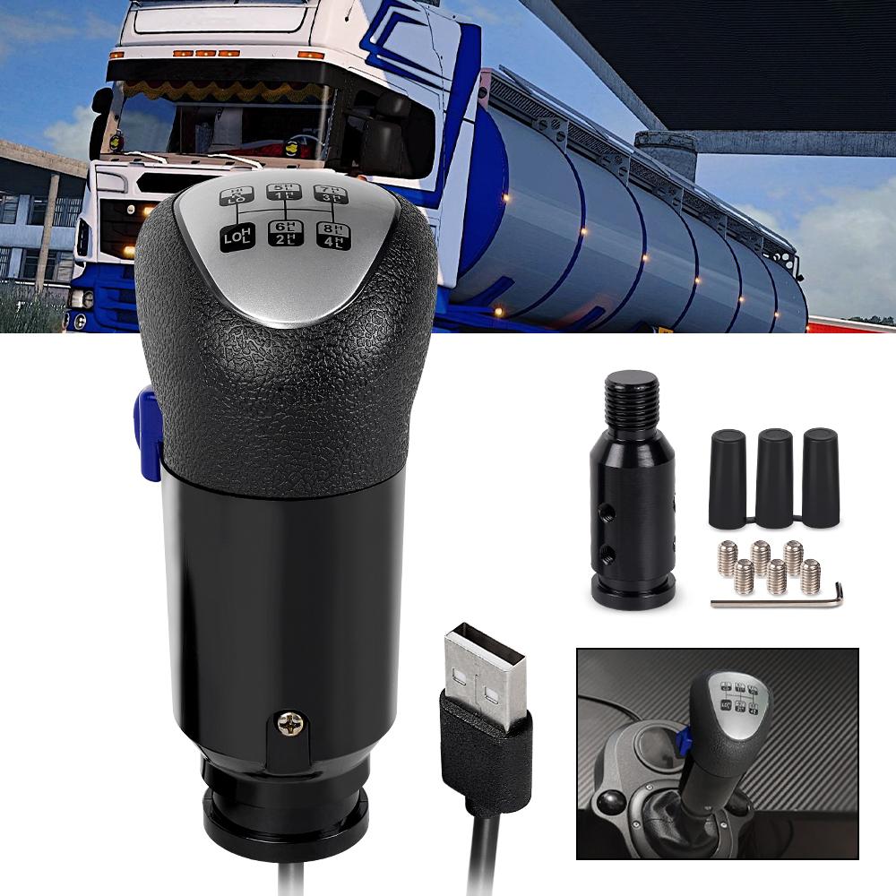 RASTP-USB Euro Truck Simulator PC Schakelpook Pookknop Voor ATS&ETS2 Spellen Compatibel Met Logitech G29 G27 G25 G920 SFN190-BK