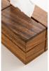 Walnut Wooden Tissue Box: Elegant Pull-Out Napkin Storage for Living Room, Coffee Table, Restaurant, Hotel, or New Chinese Style Decor.