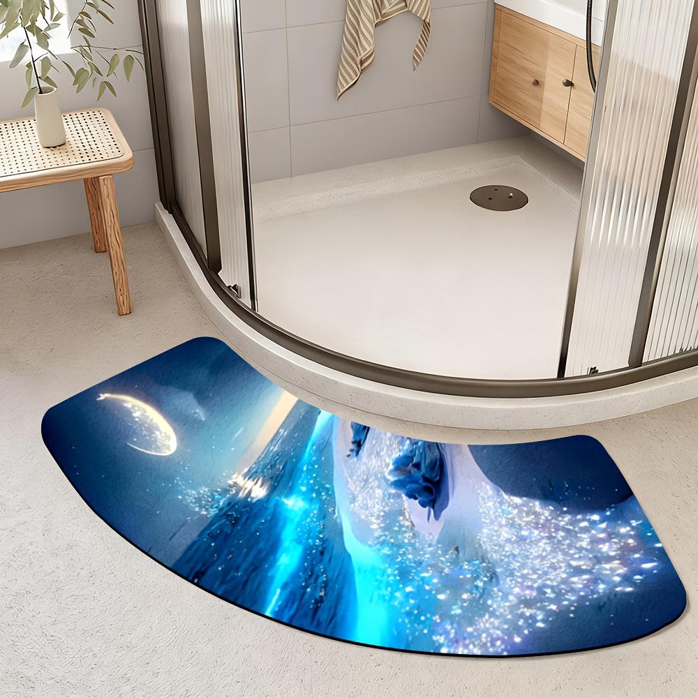 Nordic 3D Ocean Arch Silicone Diatom Mud Anti-slip Bathroom Floor Mat 45x70cm