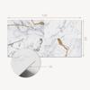 Self-adhesive Vinyl Panel with Print for Bathroom 120x60 cm Marble Patterns with Veins