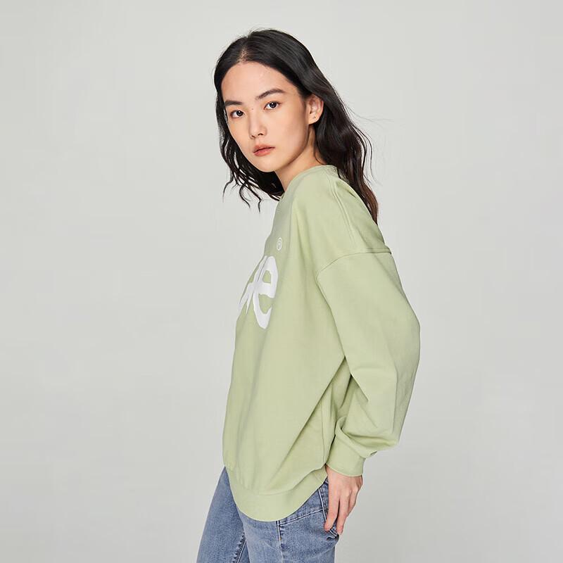 Lee Women's Loose Fit Logo Print Long-Sleeve Sweatshirt