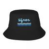 Sifnos Griechische Inseln Serie Eimerhut Wild Ball Hut Schirm Schaumparty Hut Anglerhut Unisex Luxusmarke Damen