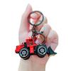 Mini Engineering Cars Charm Keychain Pull Back Cartoon Toy Car Keychain Pendant Anti-Detachable Hook Decompression Tool