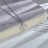 Silver Color Eros Bow and Arrow Zircon Necklaces for Women Cupid Love Arrow Pendant Clavicle Chain  Party Jewelry