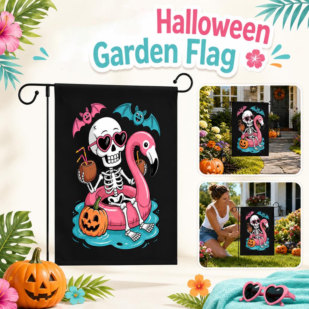 Garden Flag with Straight Line Design for Outdoor Yard Decoration