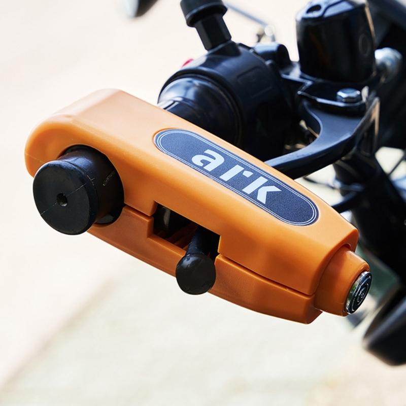 Motorcycle Handlebar Lock Cycling Helmet Lock Brake Lock Anti-Theft Grip Lock Bicycles Security Lock
