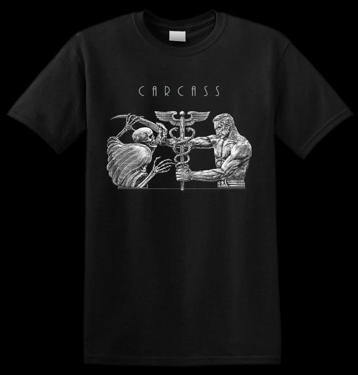 Summer CARCASS - 'Cancelled Skull Tour' T-Shirt Men Clothing Oversized T Shirt