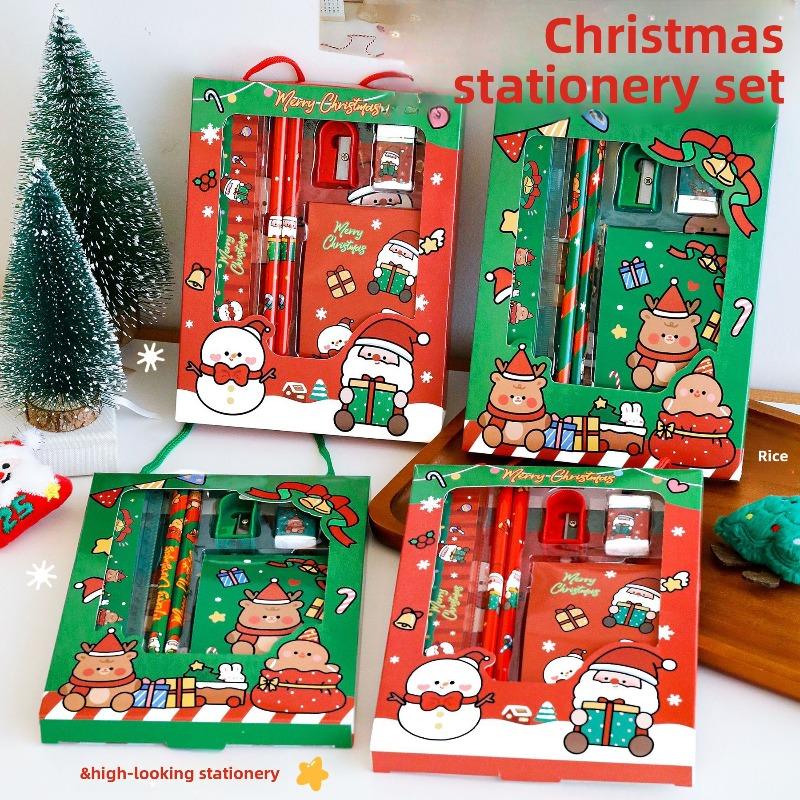 Christmas Stationery Gift Set, Student Surprise Stationery Small Gift Box, Kindergarten Christmas Whole Class Reward Small Gifts