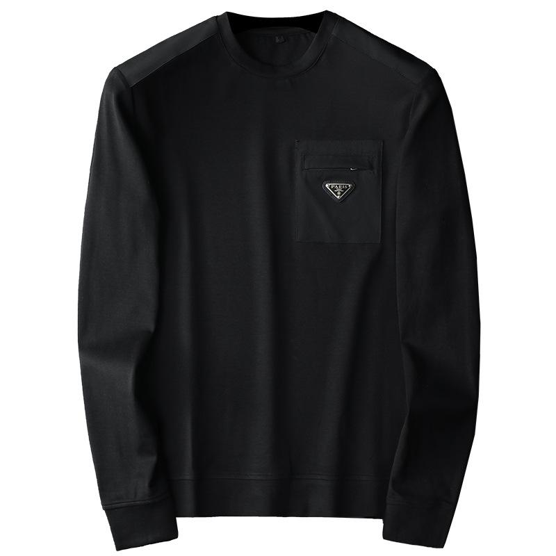 Europäischer High-End Light Luxury Herren Slim Fit Pullover Hoodie - Frühling/Herbst Trendiger Einfacher Basisschicht