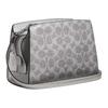 Coach 20 Metallic Crosshatch Coated Canvas Crossbody Bag Small Women Bags Silver CCK70-SVYGP