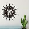 Metal Wall Art Sun Face Plaque Garden Decor Housewarming Gift