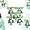 Portland Frog Protester Sticker Set Waterproof Vinyl Bumper Stickers Portland Rage Resistance Humor Frogs