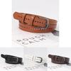 Trendy Pu Leather Belt For Women With Allhole Design And Metal Buckle For Spring 2024