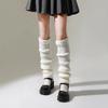 70cm Over Knee Japanese JK Uniform Leg Warmers Korean Lolita Winter Girl Women Knit Boot Socks Pile Up Socks Foot Warming Cover
