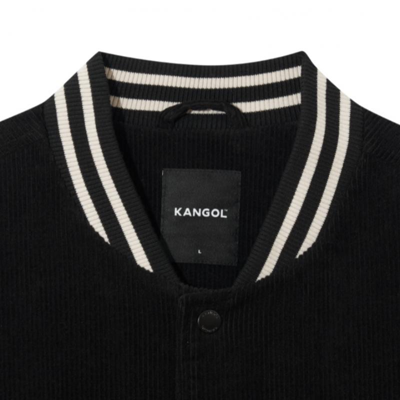 KANGOL Corduroy Varsity Jacket Black 8554
