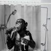 Funny Monkey Printed Shower Curtain Chimpanzee Singing In Bathtub For Bathroom Decor