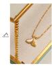 European-American Mermaid Tail Necklace: White Shell & Titanium Steel Pendant