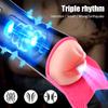 2 In 1 Automatic Masturbator Cup For Men Real Blowjob Machine Man Real Vagina Silicone Vibrator Masturbation Male Adult Sex Toy
