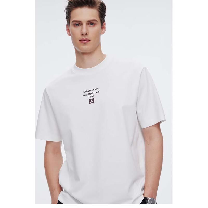Navigare Men s Short Sleeve Crew Neck Casual T-Shirt S