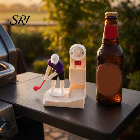 Party Flaschenöffner Golfschwung Bierfreund, Golfer Öffner, Thematisches Barspiel für Freunde Spaßige Partys Man Cave Heimisches Trinken Erwachsene