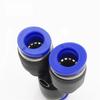 3 Way Port Y Shape Air Pneumatic Pipe Fittings 4mm6mm 8mm10mm12mm Plastic Connector Fitting Quick Push Connecting PY PW Connect