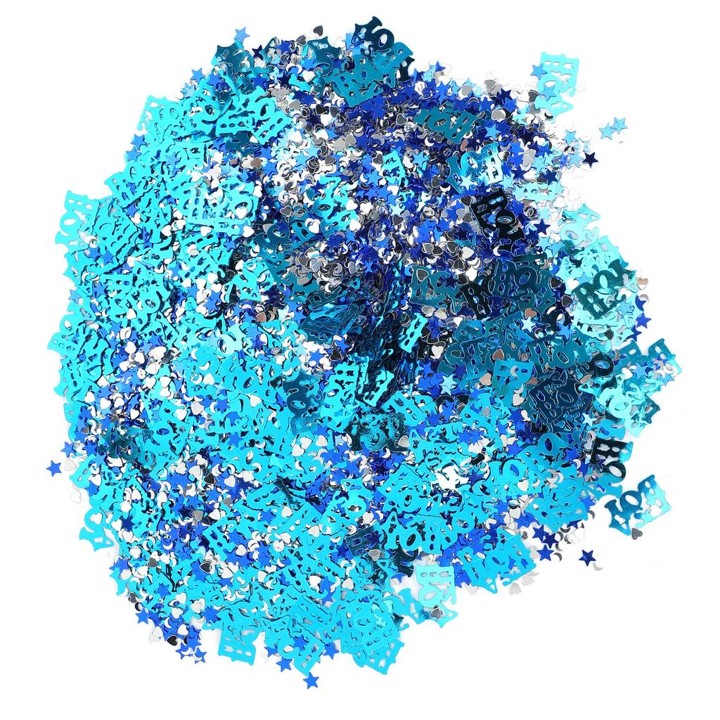 Baptism Confetti Letter Moon FiveStar Sequins Baby Shower Decoration for Party DIY