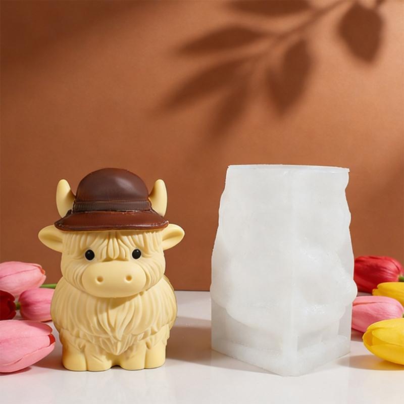 Creative Yak Shaped Silicone Mould For Handmade Candle And Artistic Resin Projects