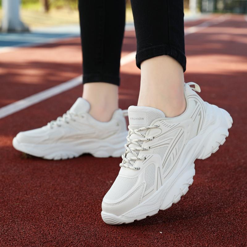 Women's Sports Shoes Breathable Women's Sports Shoes, Thick-Sole Height-Increasing Women's Sports Shoes