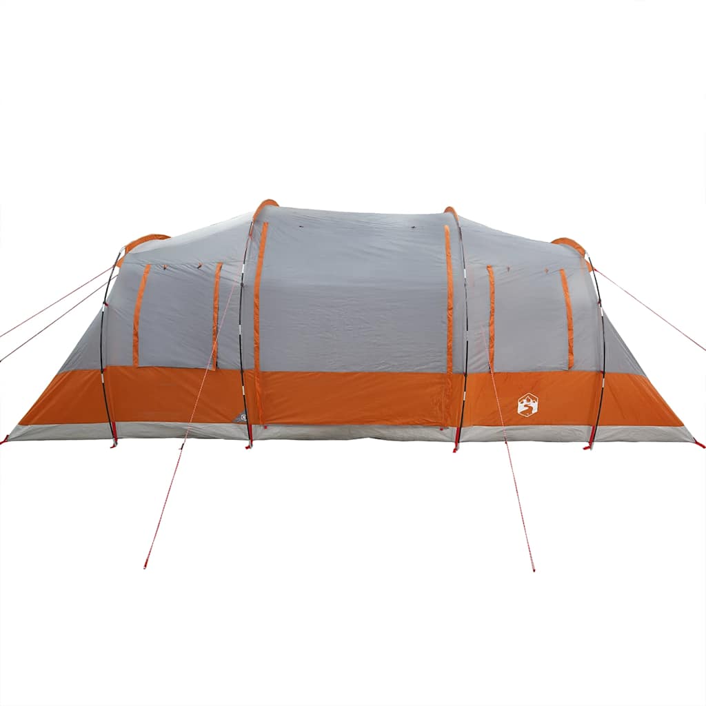 Vidaxl Tourist Tent, 4-Person, Grey-Orange, Waterproof