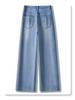 Women's Light-Colored Wide-Leg Jeans: Petite, Slimming, Straight-Leg Nine-Point Pants for Summer 2025