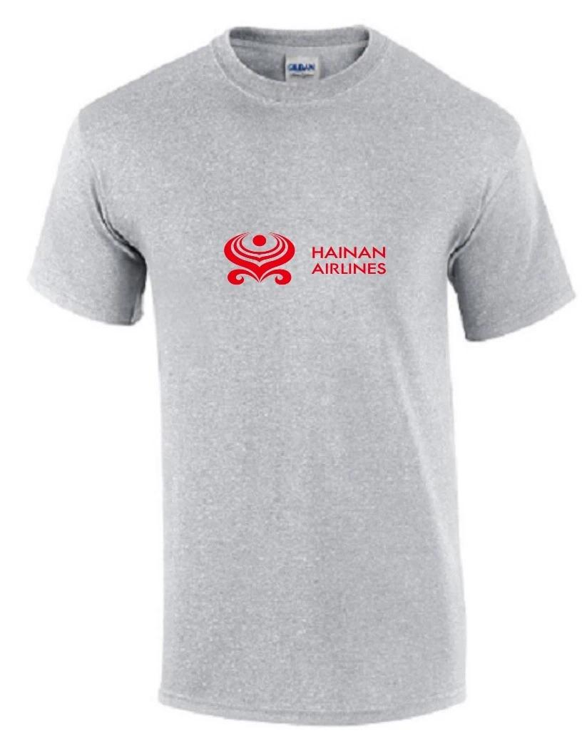 Hainan Airlines Red Logo Chinese Airline Aviation Sport Gray Cotton T-Shirt 2XL
