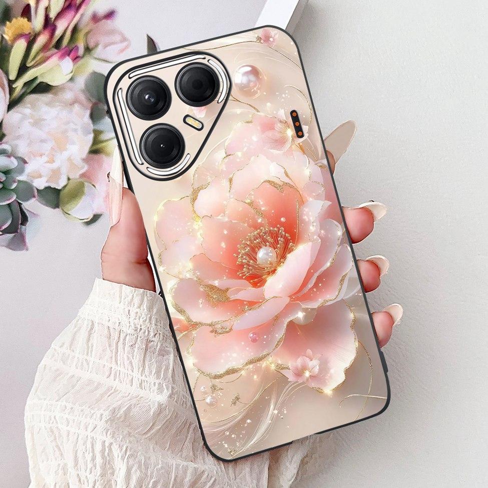 For Tecno Pova 7 5G Cover Case LJ7 Luxury Butterfly Love Fashion Flowers Cool Lion Painted Phone Case For Techno Pova7 5G Bumper