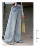2026 Girls' Spring/Fall Versatile Jeans: Straight & Wide Leg Pants for Middle School Students