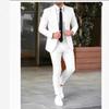 Męski dwuczęściowy garnitur biznesowo-casualowy, slim fit, marynarka i spodnie