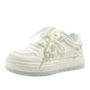 22 spring and summer new thick-soled mesh breathable board shoes student casual shoes single shoes