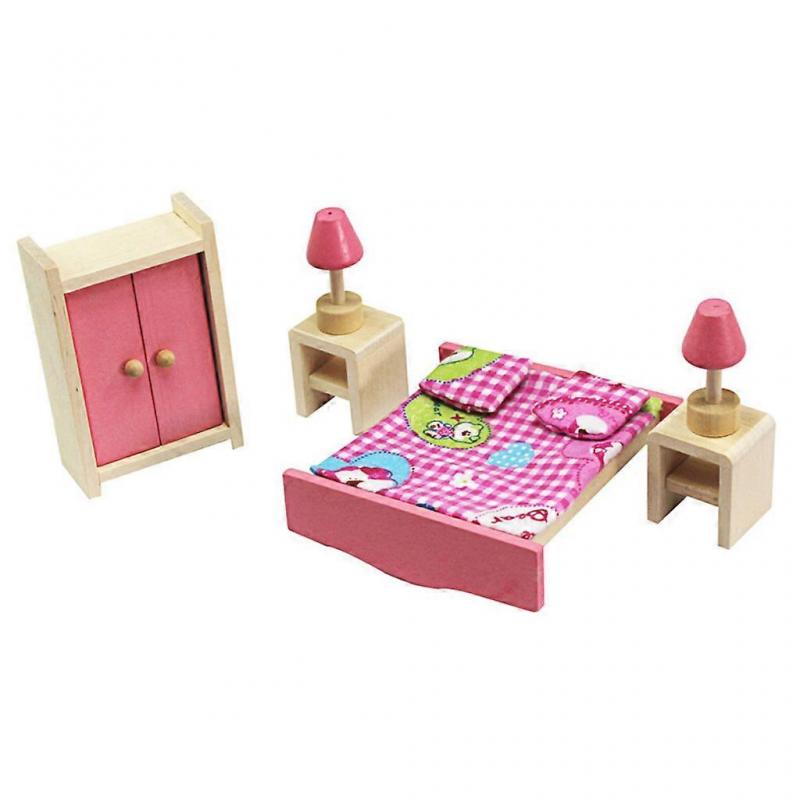 1:12 Scale Miniature Wooden Furniture Set for Dollhouse, Kids Play Toys, Doll House Accessories, Children's Toy Gift
