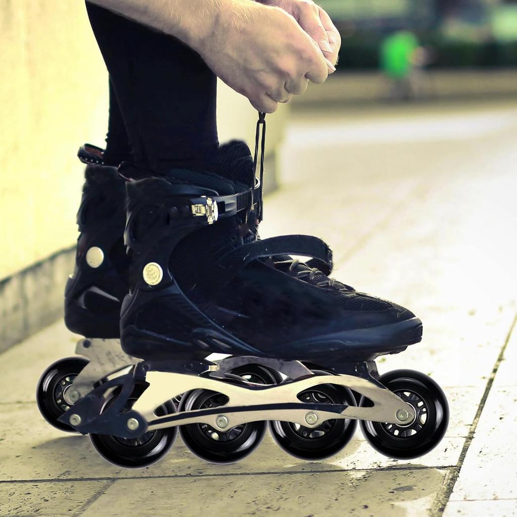 Inline Skate Wheels: 72mm 76mm 80mm Roller Hockey Blade Replacement Wheels with ABEC 9 Bearing for Indoor Outdoor (8 Pack) (80 Mm)