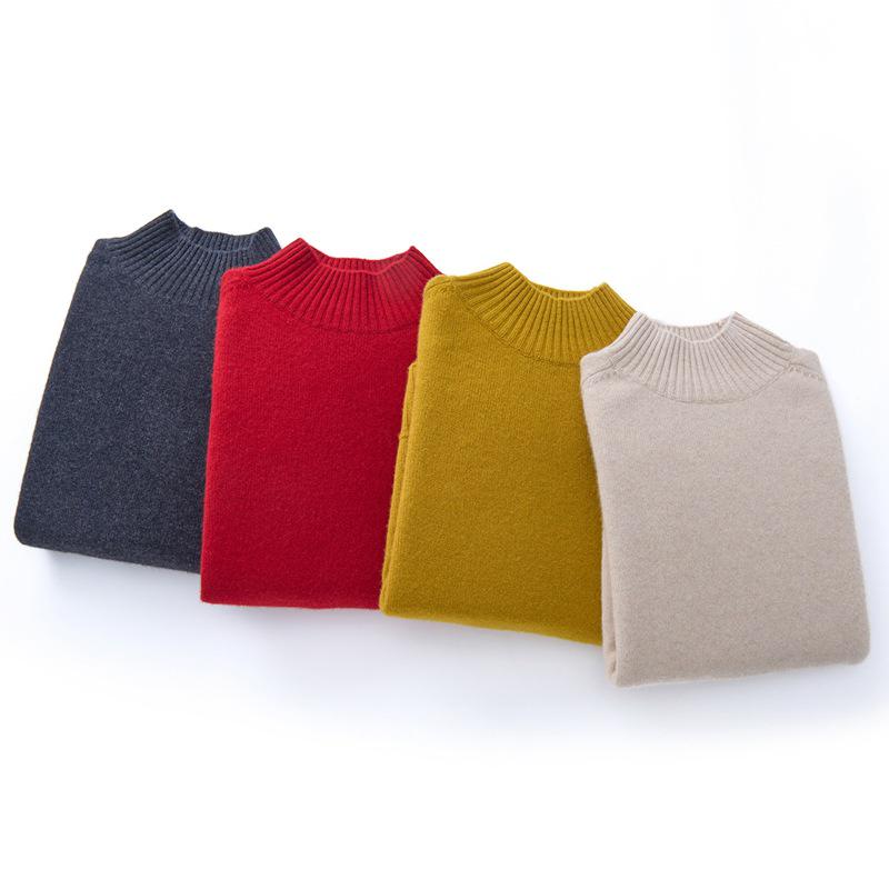 Women's Pure Cashmere Saddle Shoulder Turtleneck Sweater - Warm and Versatile for Autumn & Winter