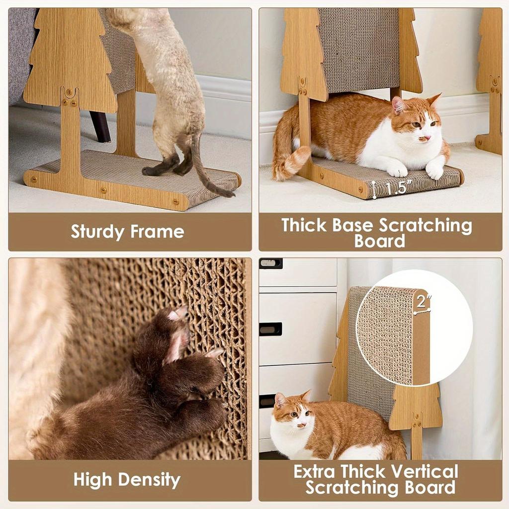 Christmas Tree Inclined Vertical Wear-resistant Cat Nest Integrated Scratch-resistant Corrugated Cat Claw Board Cat Toy
