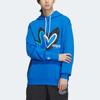 Adidas Originals Clover Special Edition Love Logo Hoodie Unisex Tops Blue IK8650