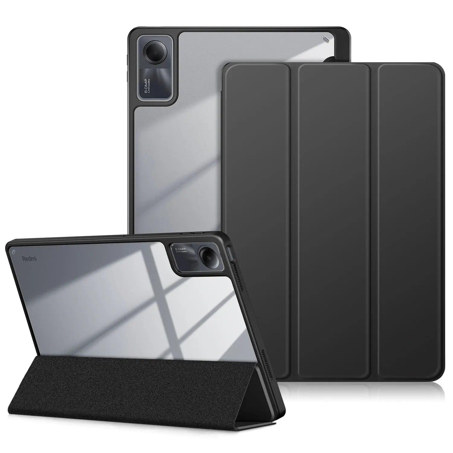 Кожаный чехол для планшета Xiaomi Redmi Pad SE для Xiaomi Pad 6 11 дюймов, прозрачный жесткий силиконовый защитный противоударный защитный чехол For Redmi Pad SE