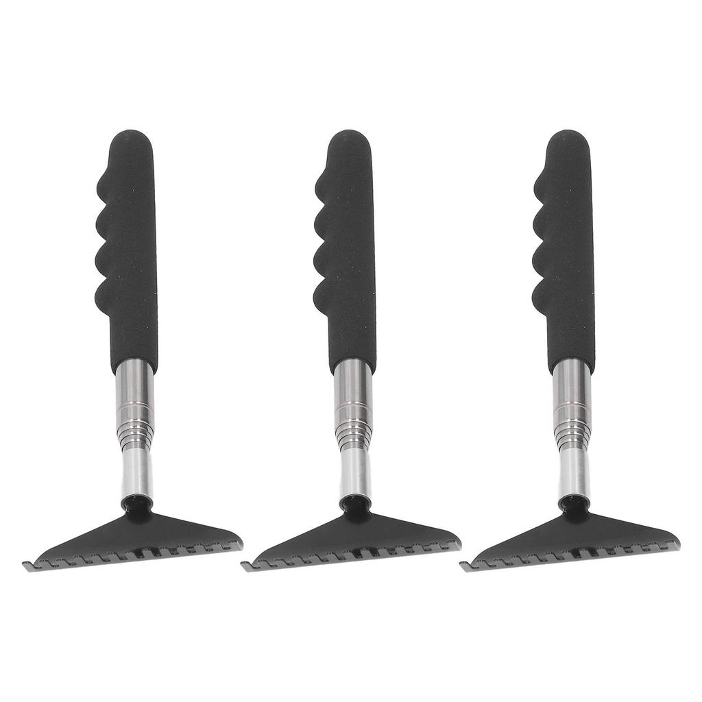 3Pcs Back Scratcher Stainless Steel Portable Point Pressing Extendable Back Scratching Tool