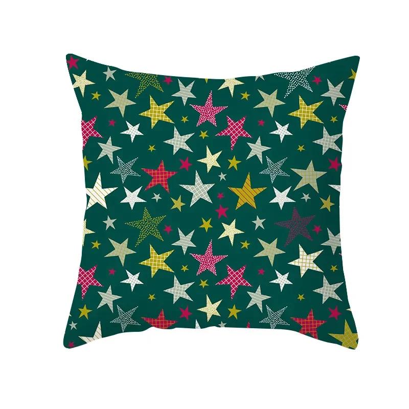 Home Decoration Christmas Cute Cartoon Pillow Case Cushion Cushion Cushion Set is suitable for bedroom living room