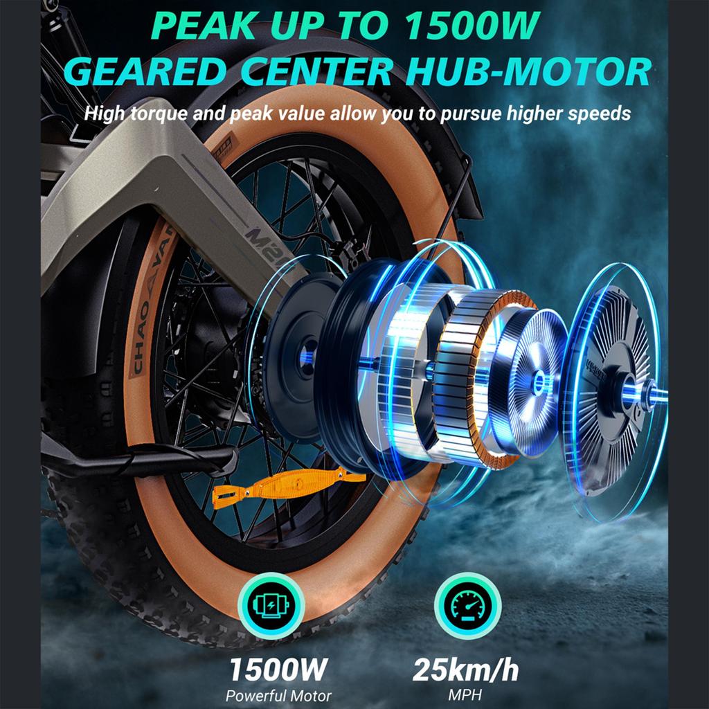 DYU M20 Yetişkin Elektrikli Bisiklet 1500W Motor Erkek E-Dağ E-Bisikleti 48V18.2AH Batarya Her Araziye Uygun E-Bisiklet 20 İnç Kalın Lastik Erkek Elektrikli Bisiklet