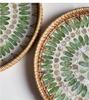 30-35cm Handmade Rattan Decorative Round Restaurant Storage Picnic Basket