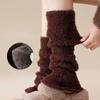 Y2K Lolita Stiefelstulpen Elastische Mittelschaftsocken Trendige Korallenfleece Fußabdeckung Herbst/Winter