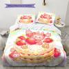 Labubu Pattern Bedding Quilt Set Quilt Cover Pillowcase Home Decoration Birthday Gift (1 * Duvet Cover + 2 * Pillowcase, Without Core)